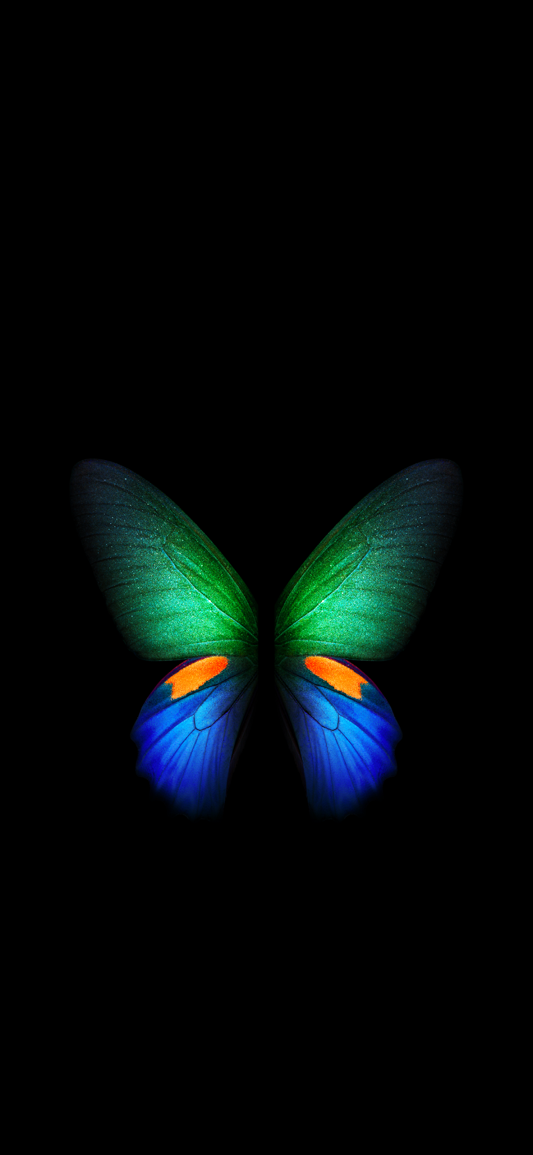 Default wallpaper of Butterfly – Galaxy Fold (Silver) | LIVE Wallpaper