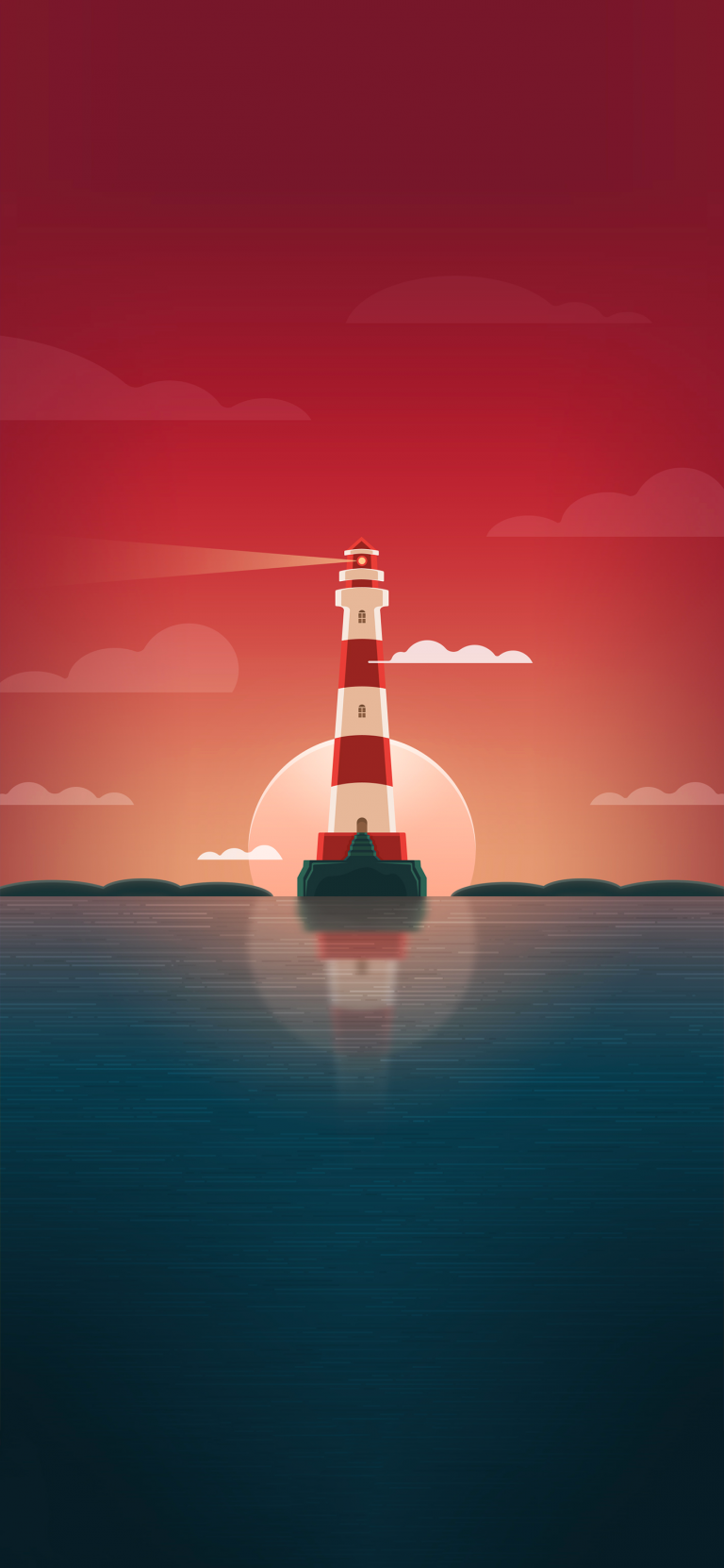 Default wallpaper of Vector Lighthouse (Sunset)