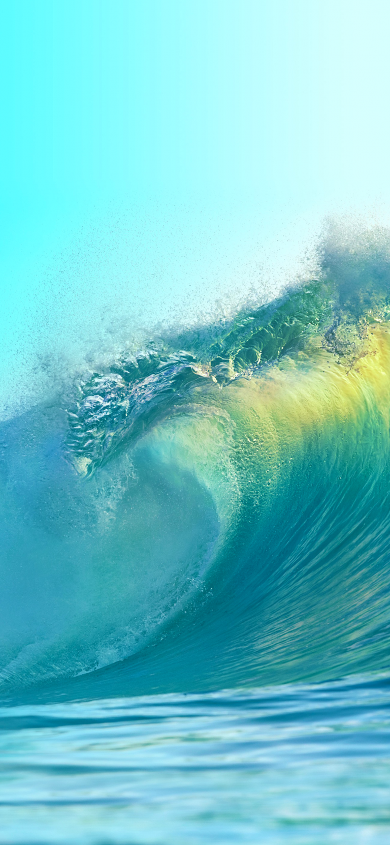 Default wallpaper of Sea Wave