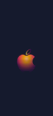 Apple Logo Sunset - Wallpapers Central