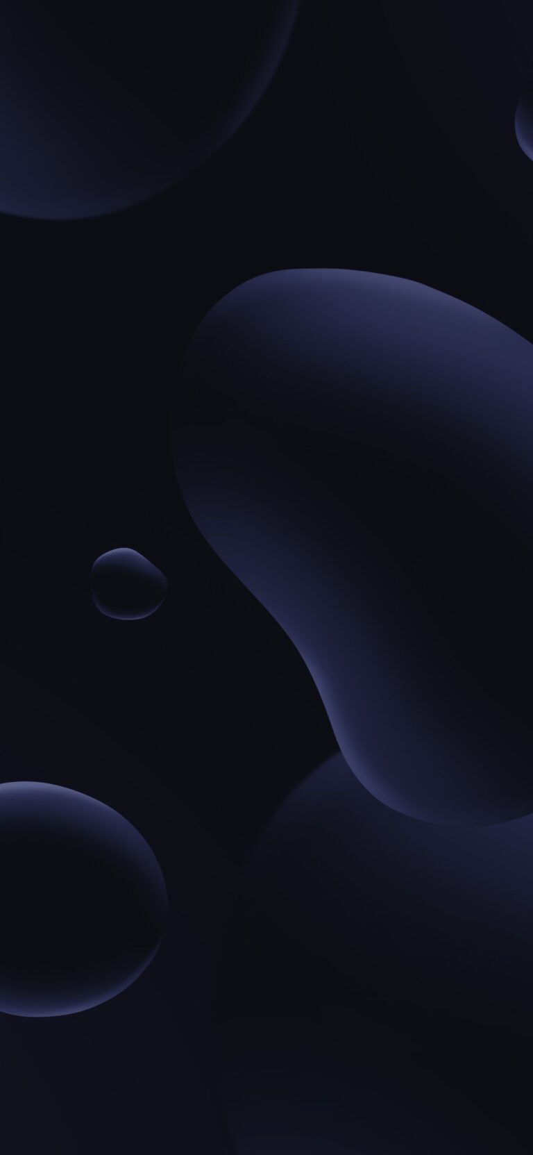 Default wallpaper of Black Blobs