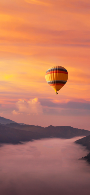 Sunset in Mongolfiera