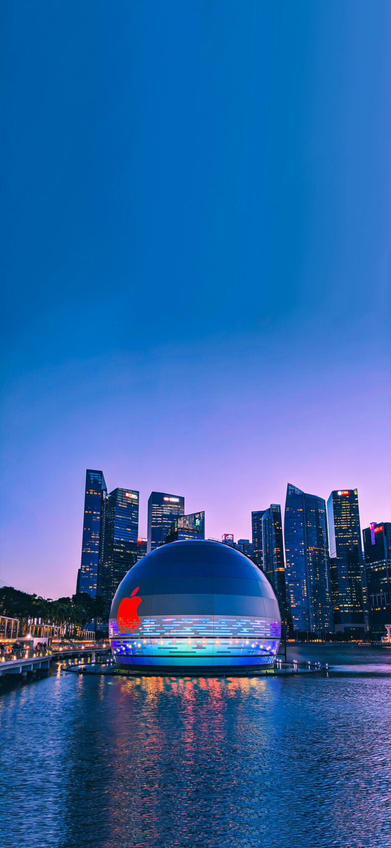 Default wallpaper of Apple Marina Bay Sands