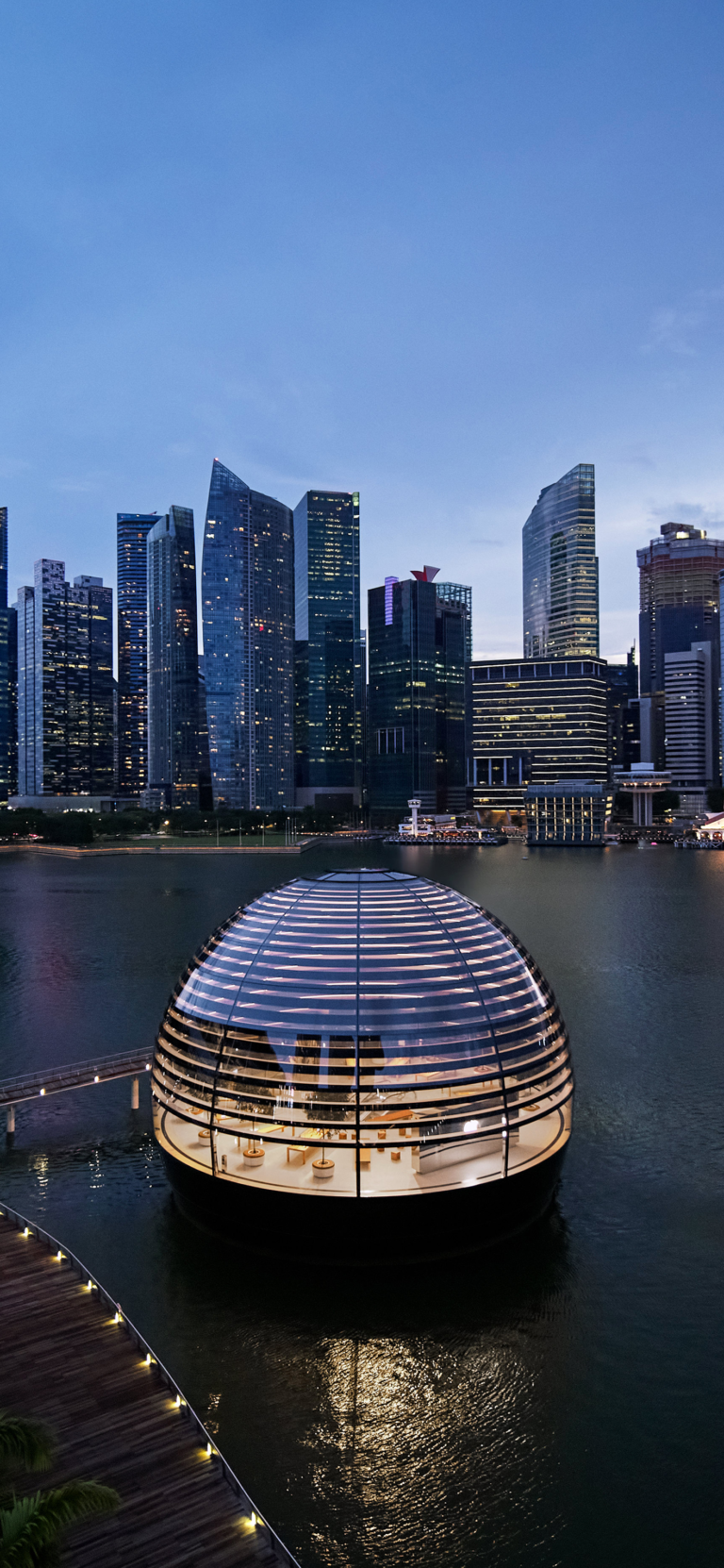 Default wallpaper of Apple Marina Bay Sands