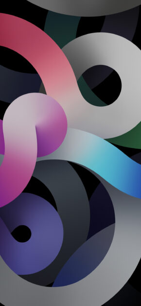 iPad Air 2020 Noodles Silver Dark – Stock Wallpaper (Extracted from iOS 14 by @ispazio)