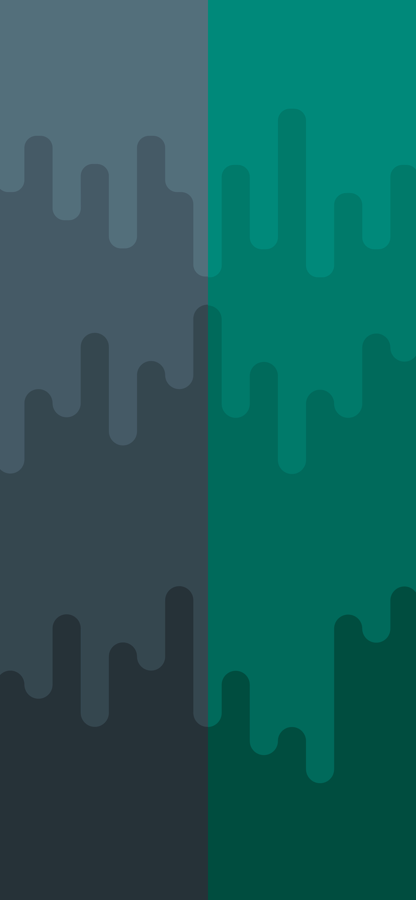 Up and Down - Gray and Green | DUAL - Wallpapers Central