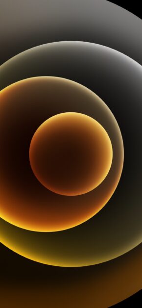 iPhone 12 – Orbs White (Dark) | LIVE Wallpaper