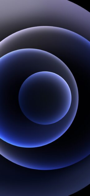 iPhone 12 – Orbs Black (Dark) | Stock Wallpaper