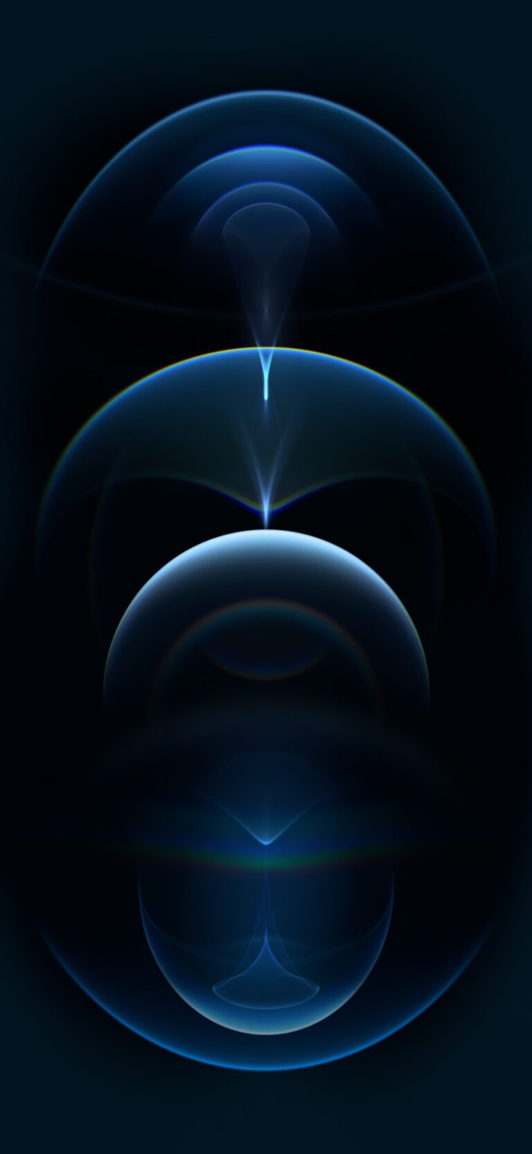 Default wallpaper of iPhone 12 Pro – Resonance Pacific Blue (Dark) – LIVE Wallpaper