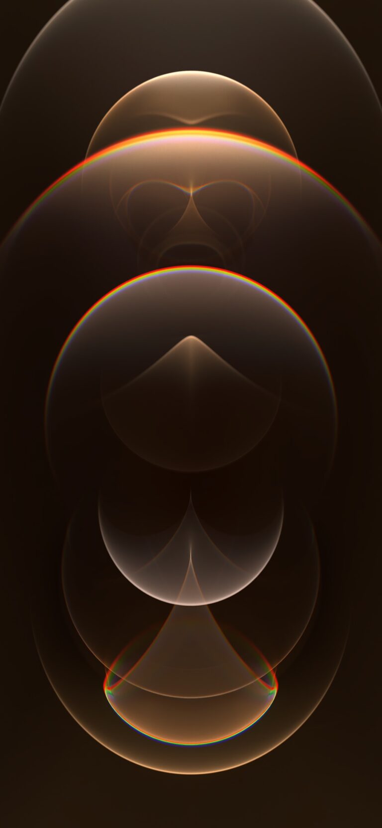 Default wallpaper of iPhone 12 Pro – Resonance Gold (Light) – LIVE Wallpaper