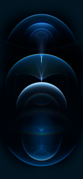 iPhone 12 Pro – Resonance Pacific Blue (Dark) – Stock Wallpaper