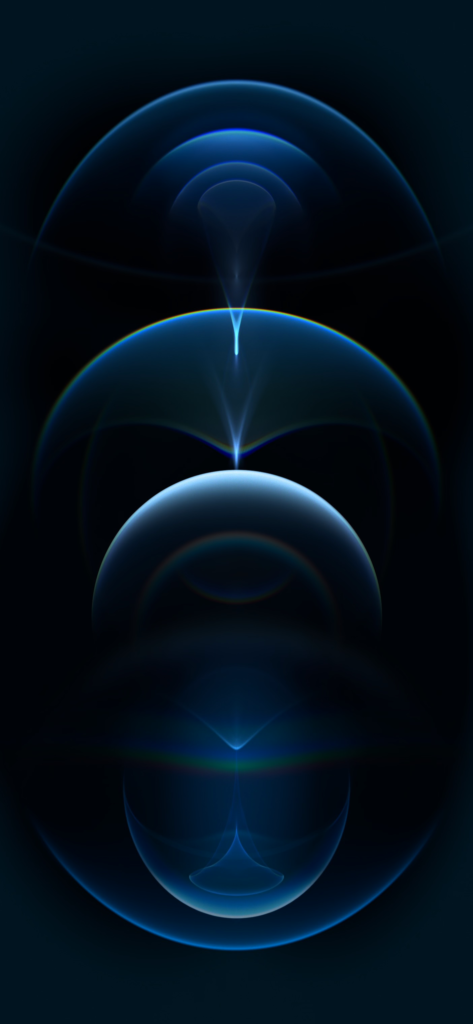 iPhone 12 Pro – Resonance Pacific Blue (Dark) – Stock Wallpaper ...