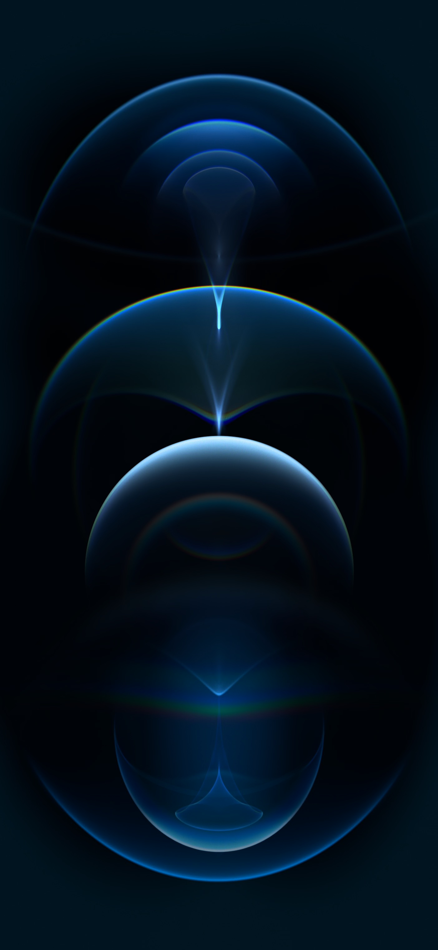 Iphone 12 Pro – Resonance Pacific Blue (Dark) – Stock Wallpaper