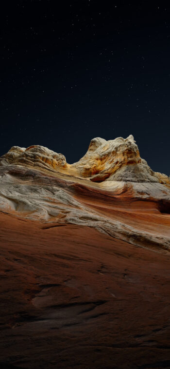 Desert Peak Night - Official from iOS 14.2 | Stock Wallpaper