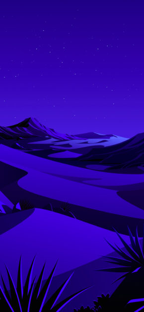 Lake, The Desert Night – Official from iOS 14.2 | Stock Wallpaper