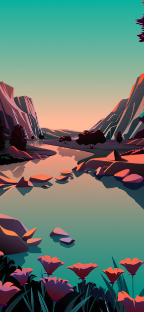 Lake, The Lake Day – Official from iOS 14.2 | Stock Wallpaper