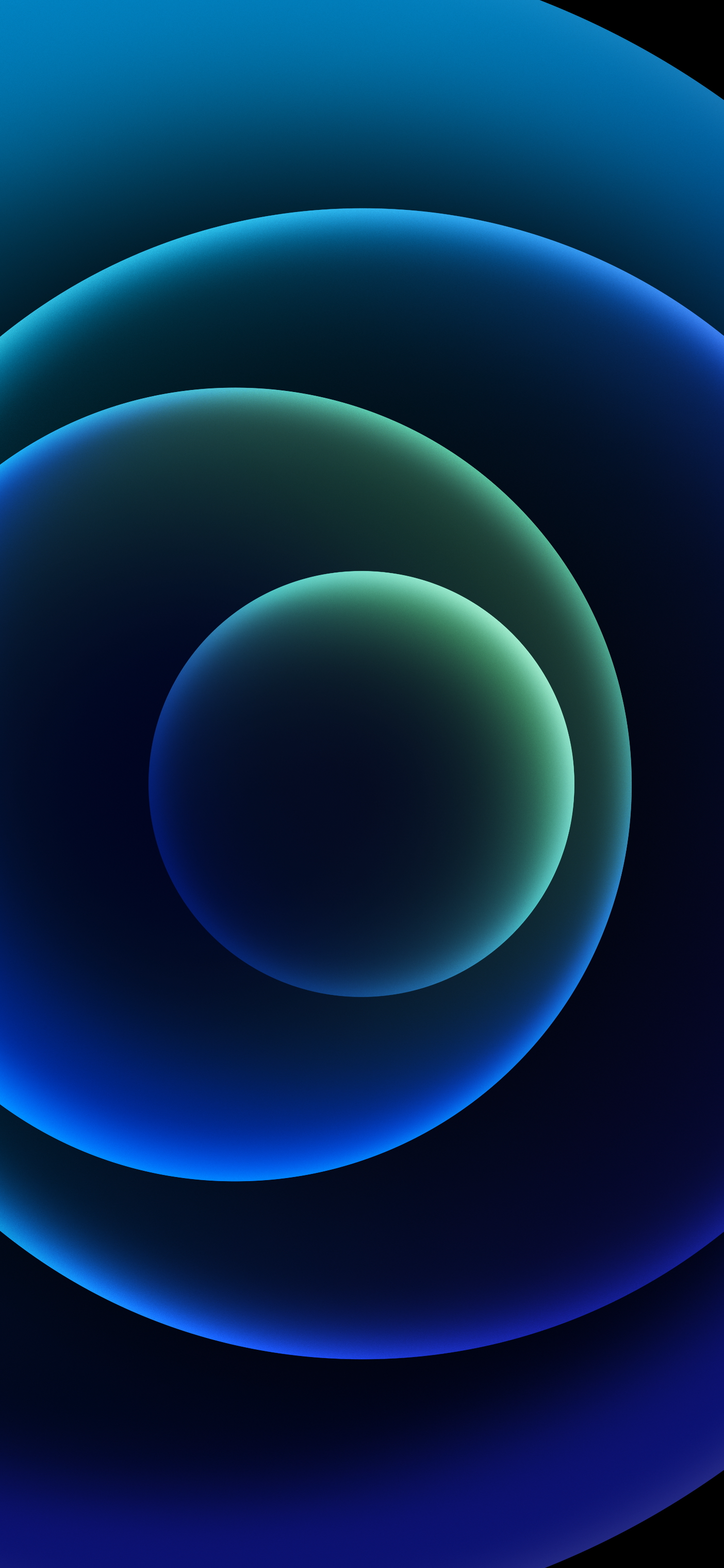 iPhone 12 – Orbs Blue (Dark) | LIVE Wallpaper - Wallpapers Central