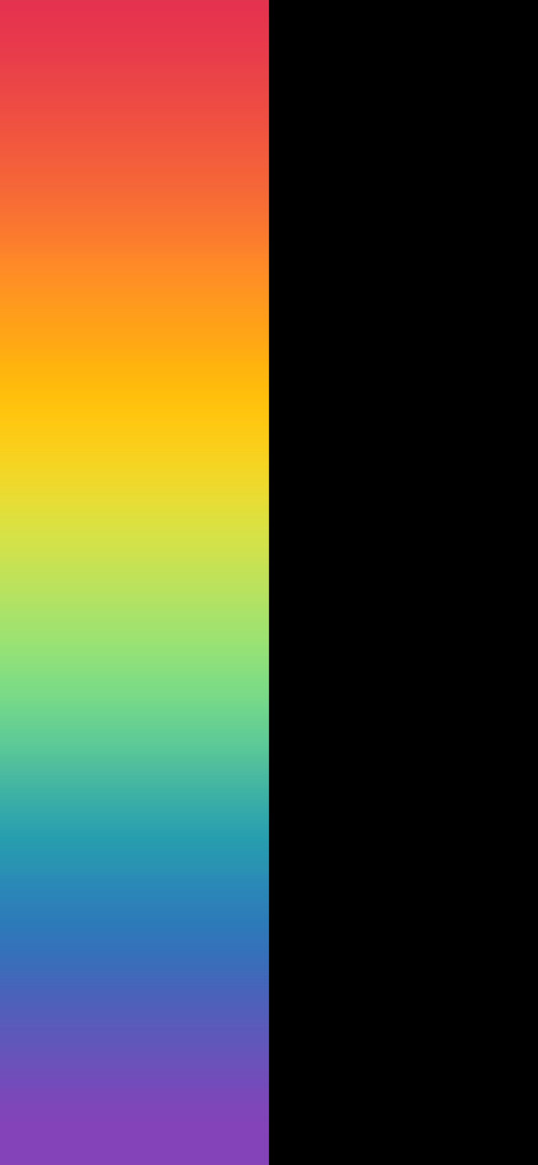 Default wallpaper of Rainbow and Black | DUAL