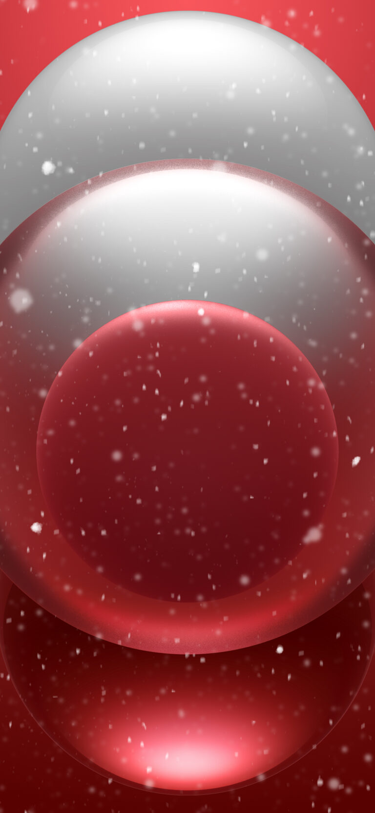 Default wallpaper of PRO Christmas – RED (Special Edition) (by @apple_idesigner)