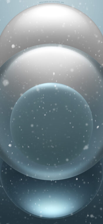 Sfondo PRO Christmas – Pacific Blue (by @apple_idesigner)