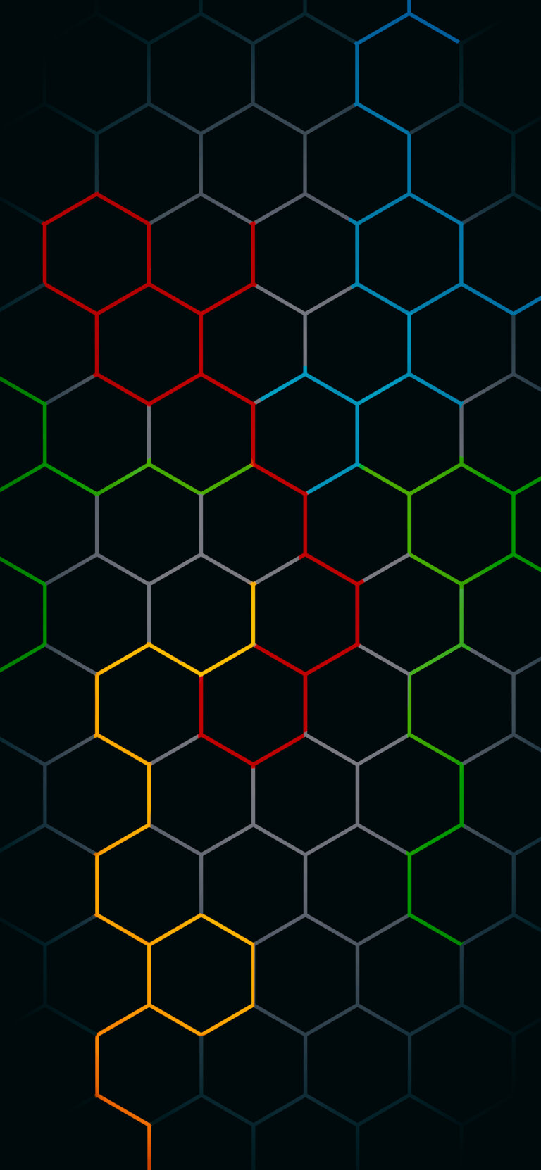 Default wallpaper of Coloured Honeycomb