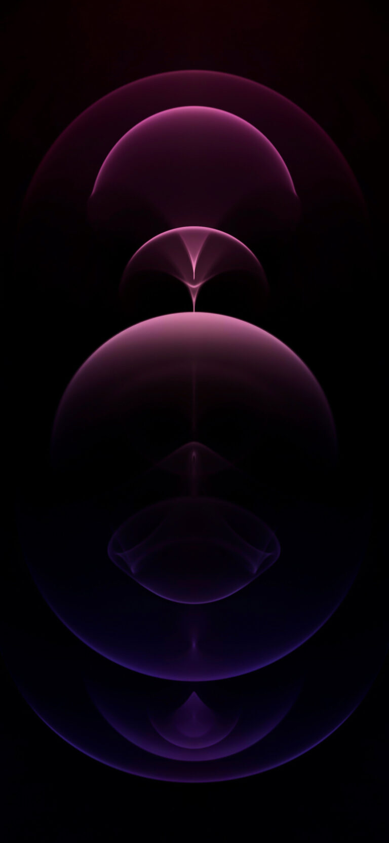 Default wallpaper of iPhone 12 Pro: Purple MODD