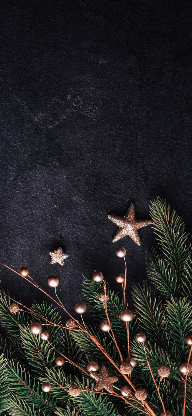 Default wallpaper of Christmas in Black