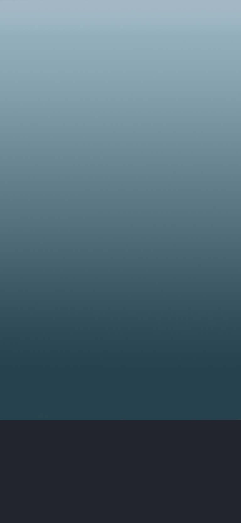 Default wallpaper of Pacific Blue with Solid Dock