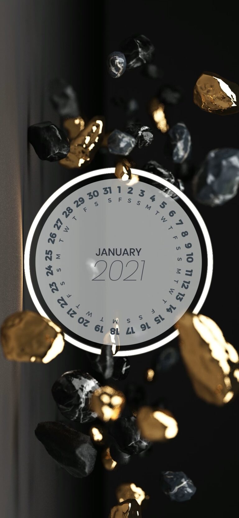 Default wallpaper of Calendar: January 2021 – #3 | LIVE Wallpaper