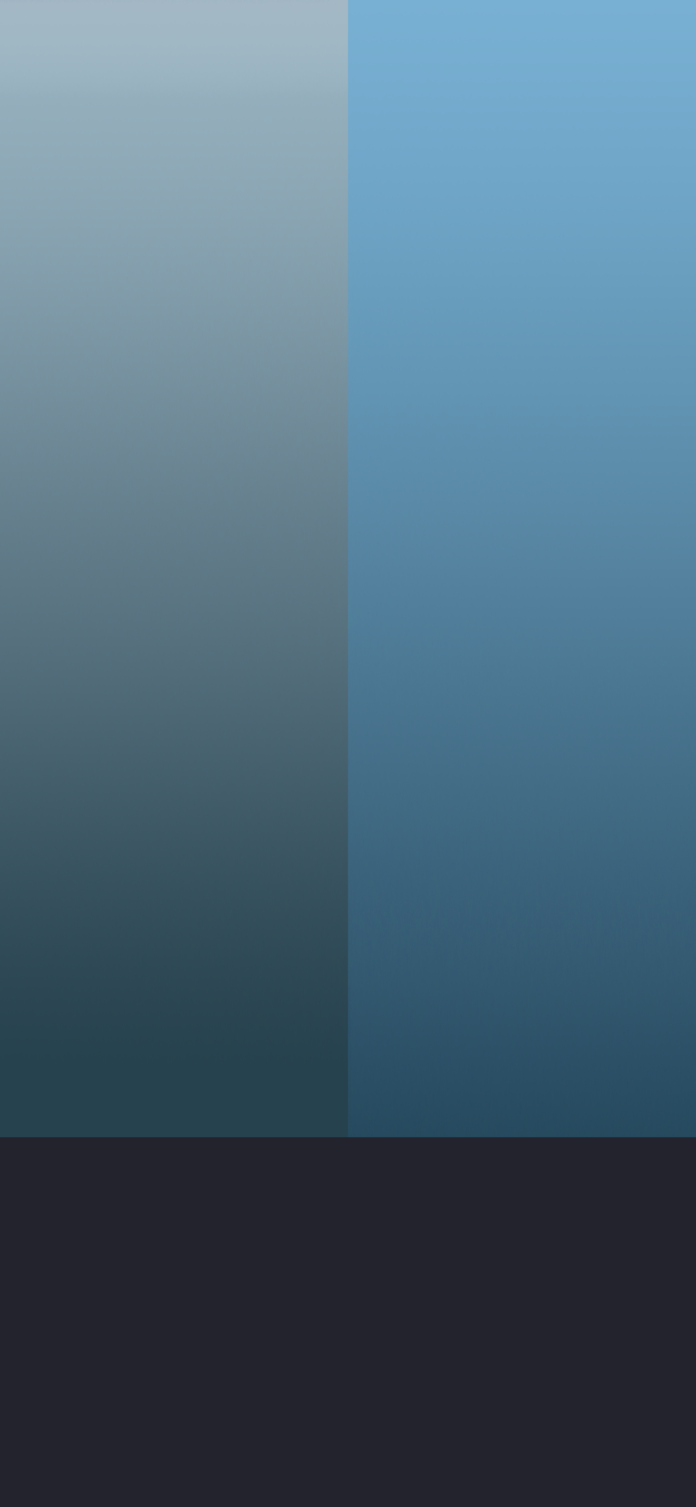 Default wallpaper of Pacific Blue with solid Dock | DUAL