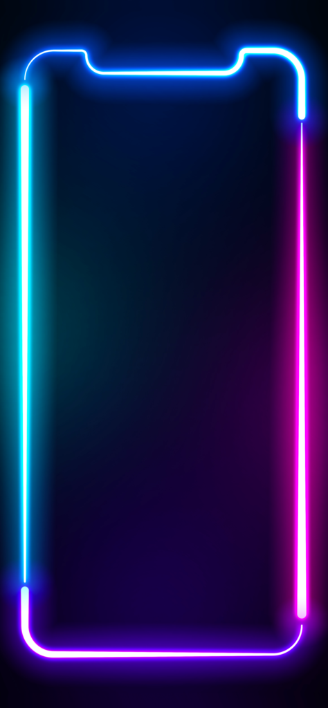 Iphone 12 neon border Wallpapers Download  MobCup