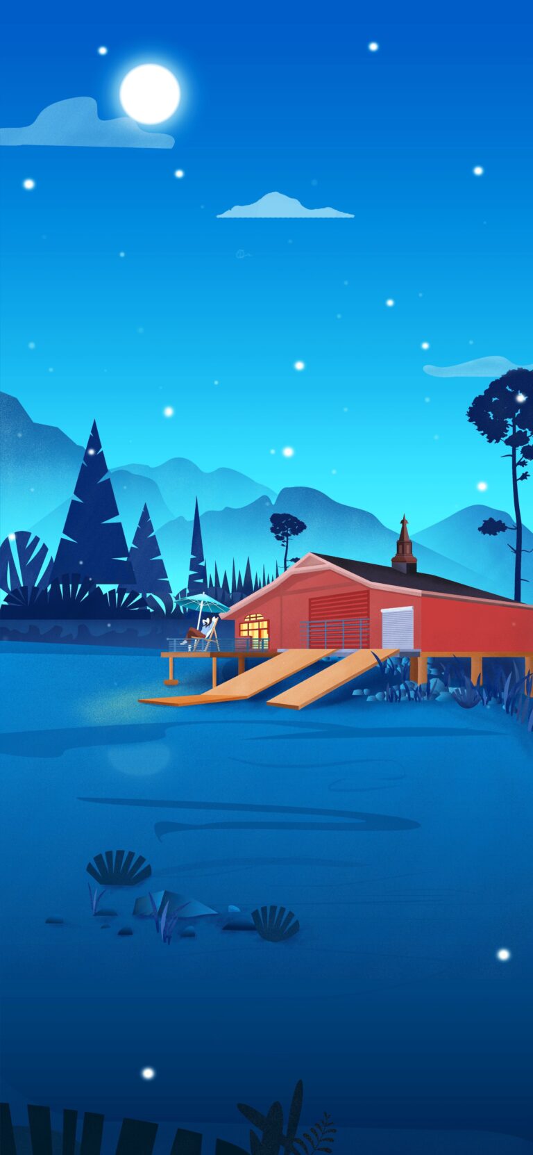 Default wallpaper of Stilt House – Vector