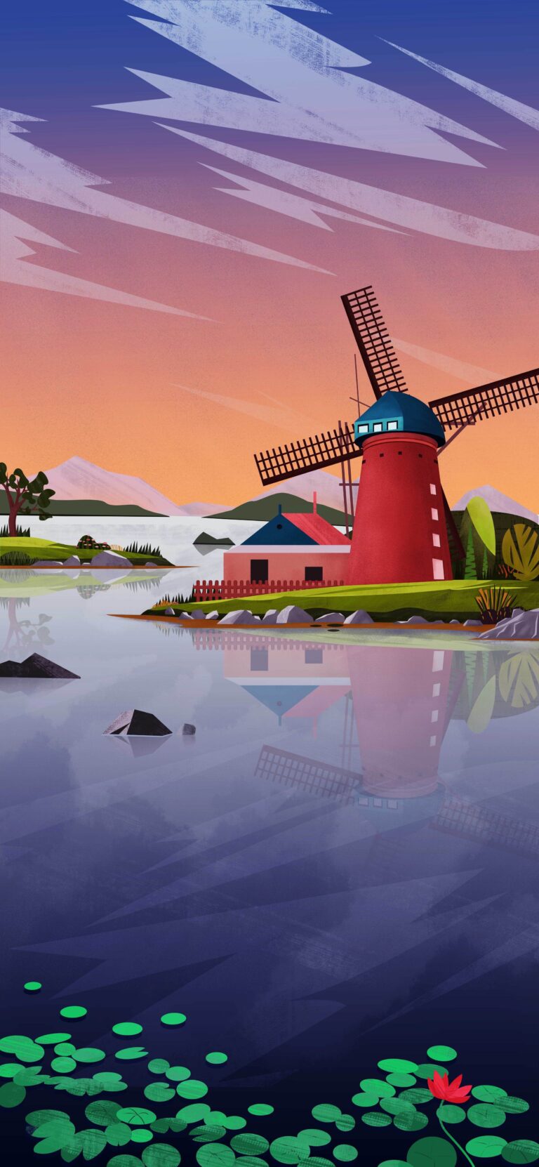 Default wallpaper of Windmill