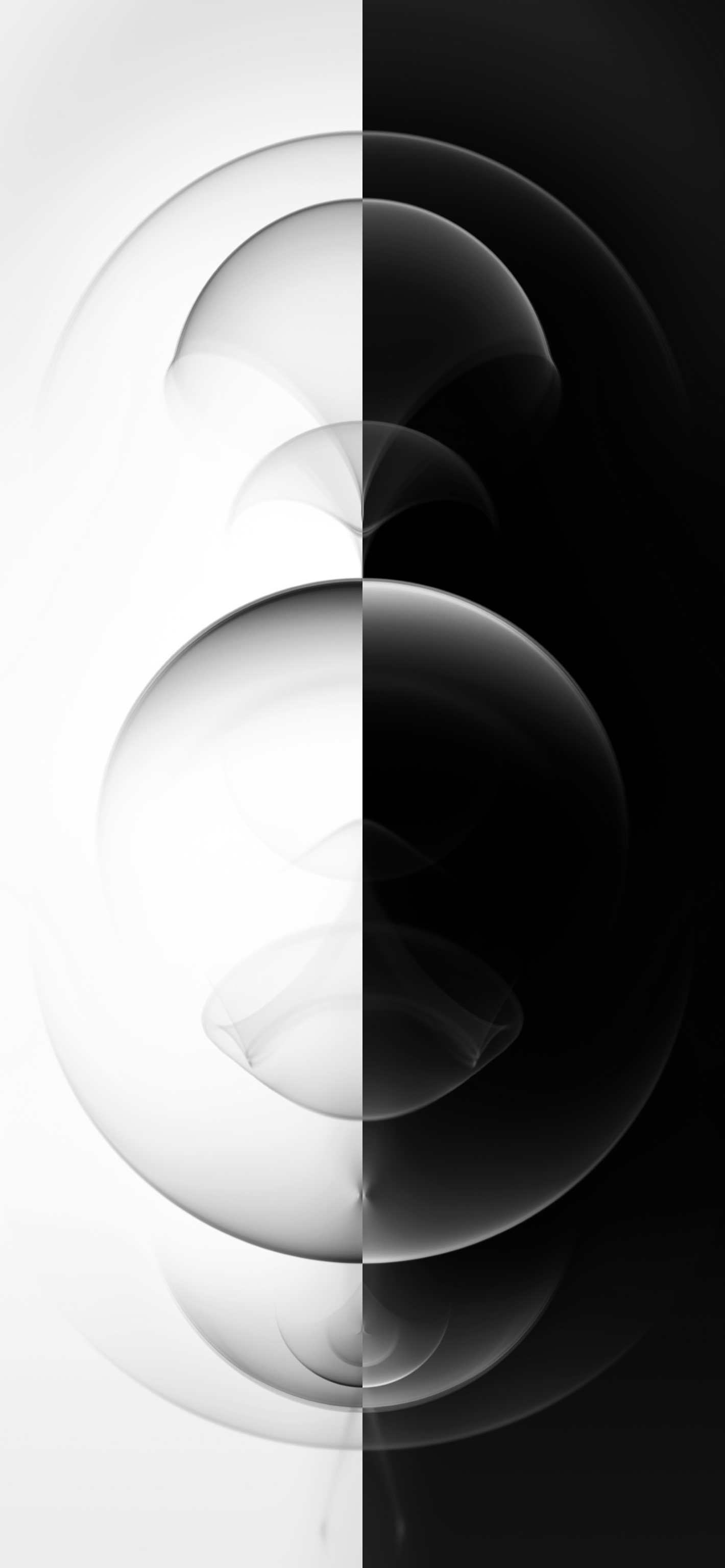 iPhone 12 Pro - Resonance Black and White | DUAL - Wallpapers Central