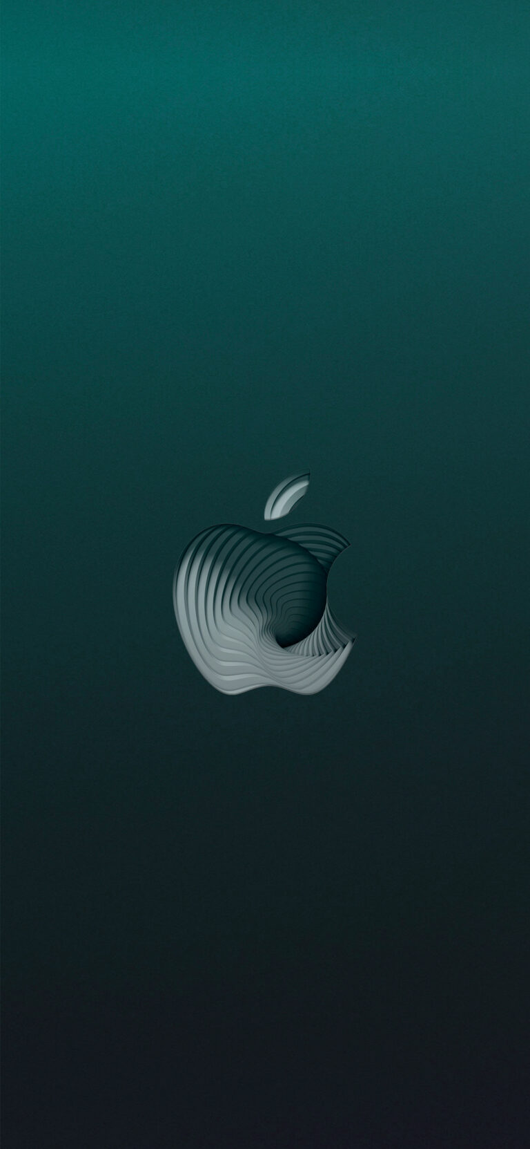 Default wallpaper of Dark Green Apple | Lockscreen