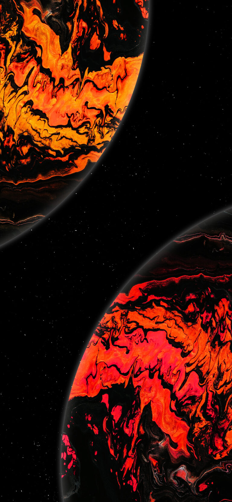 Default wallpaper of AMOLED Red Planets