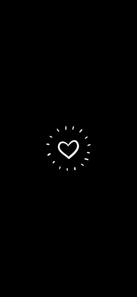 Heart on Black - Wallpapers Central