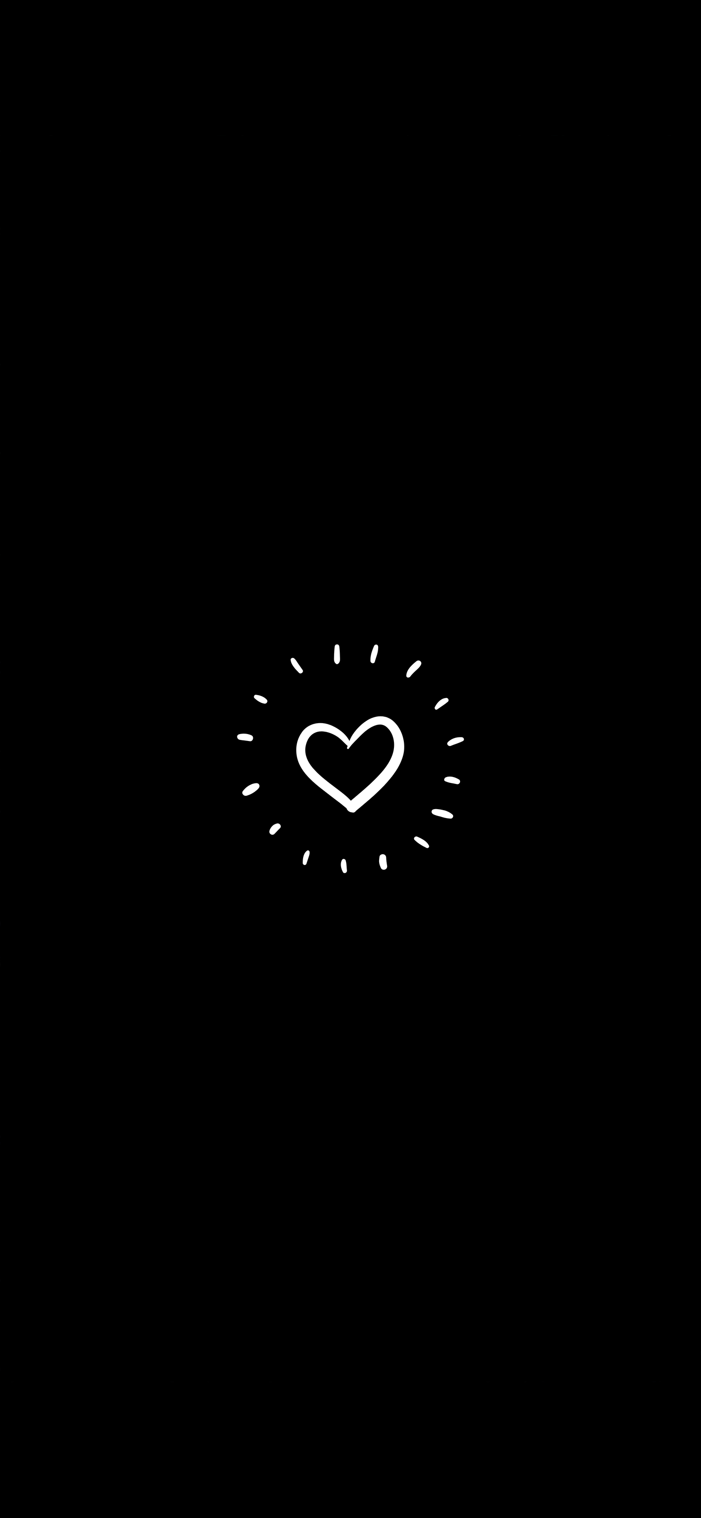 Heart on Black - Wallpapers Central