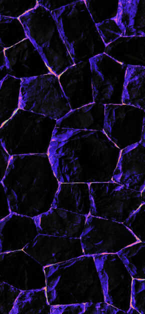 Purple Stone Wall