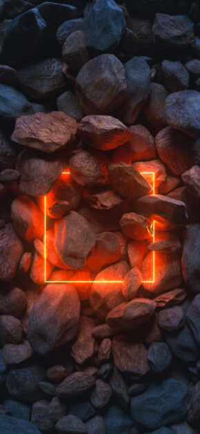 Red Neon and Stones