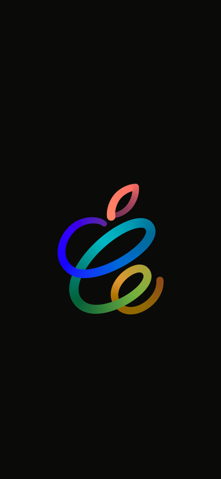 Default wallpaper of Apple Event “Spring Loaded” – BLACK (Inverted)