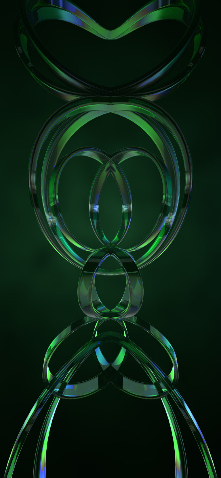 Default wallpaper of iPhone VR Concept – Green