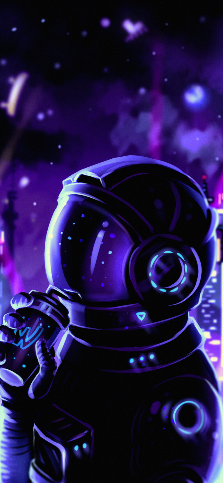 Default wallpaper of Galaxy Astronaut