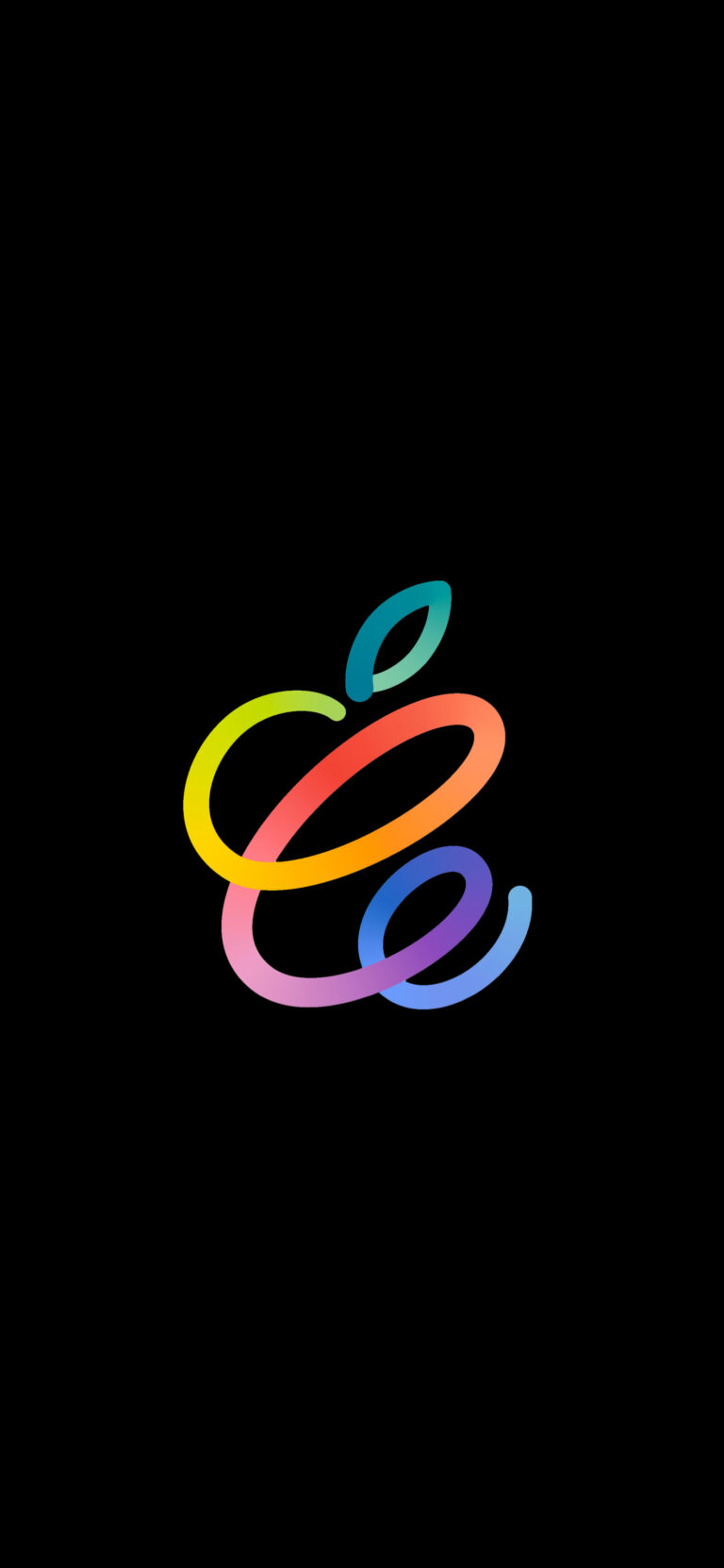 Default wallpaper of Apple Event “Spring Loaded” – BLACK