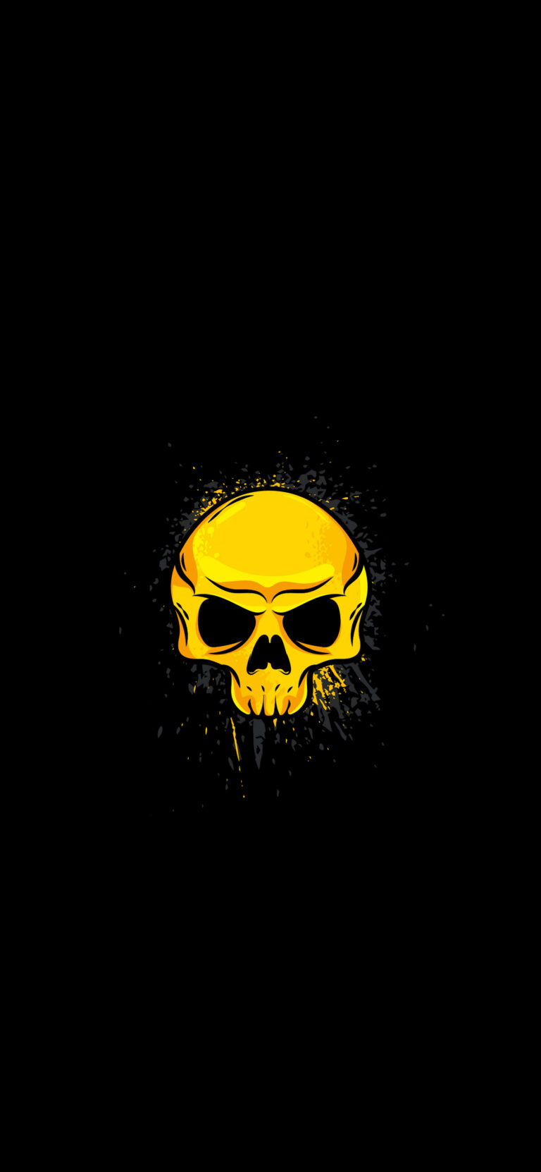 Default wallpaper of Gold Skull