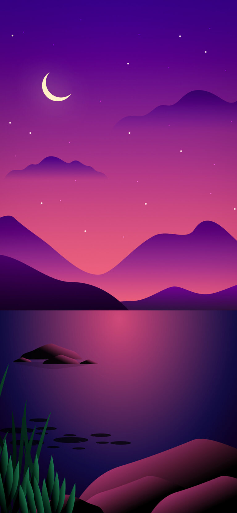 Default wallpaper of A Simple Night | Vector