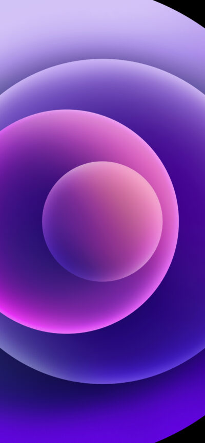 New iPhone 12 / 12 Mini Orbs Purple (Light) - Wallpapers Central