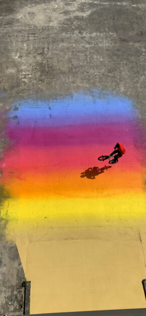 Rainbow Biker
