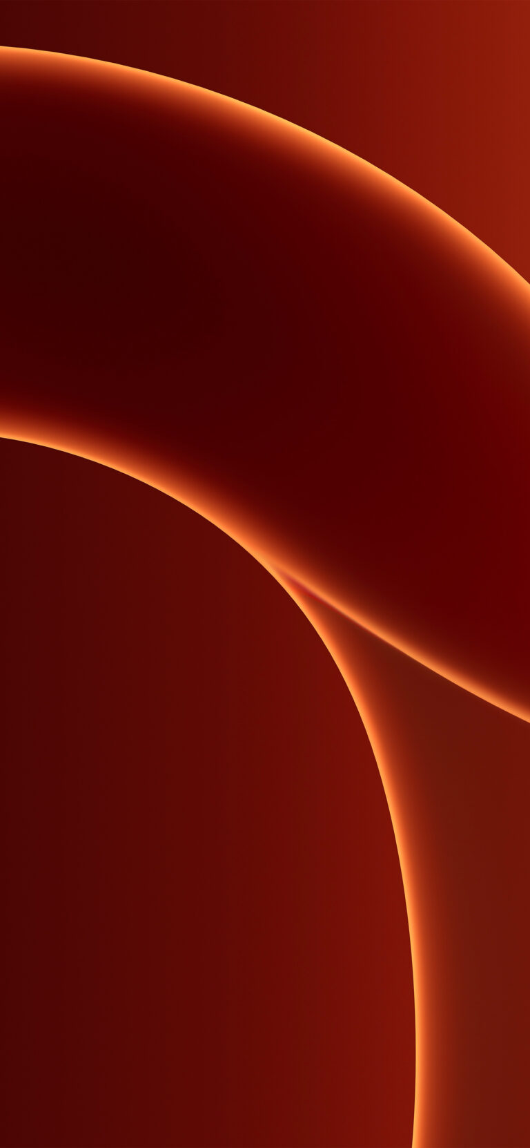 Default wallpaper of New iMac M1 – Hello – Orange (Dark) 6K