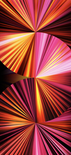 iPad Pro 2021 Official Stock Wallpaper – Fans Fans Pink (Light)